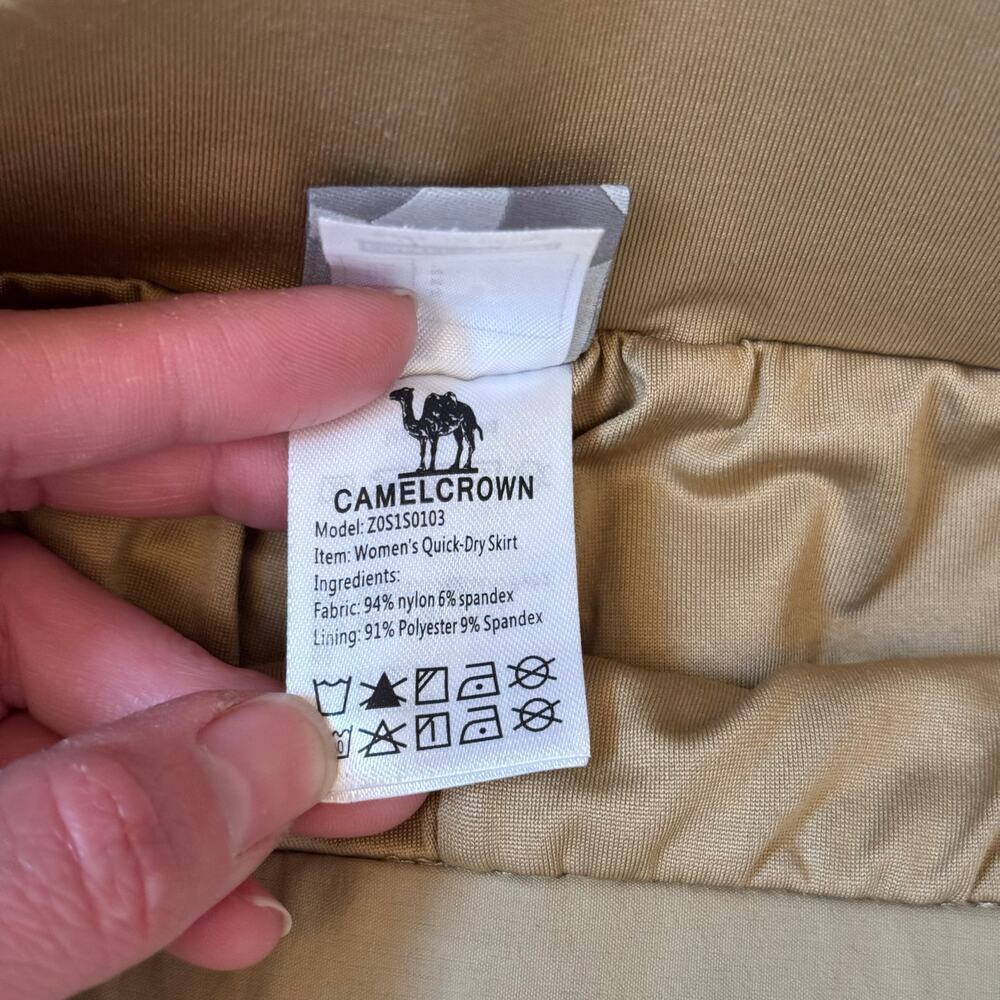 Camel Crown Golf Tennis Skort Beige Quick Dry Women’s Size Medium - Picture 3 of 11